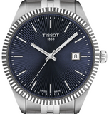 Tissot Ballade Quartz Blue Dial Silver Steel Strap Watch for Men - T156.410.11.041.00