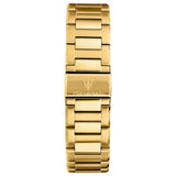 Maserati Velocità Chronograph Blue Dial Gold Steel Strap Watch for Men - R8873652002