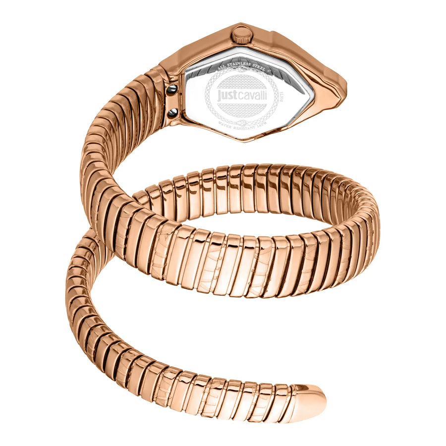 Just Cavalli Aurela Rose Gold Dial Rose Gold Steel Strap Watch for Women - JC1L374M0045