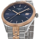 Tissot Ballade Quartz Blue Dial Two Tone Steel Strap Watch for Men - T156.410.22.041.00