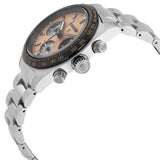 Seiko Prospex Speedtimer Solar Chronograph Gold Dial Silver Steel Strap Watch for Men - SSC817