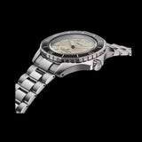 Seiko Prospex Polygonal Divers Automatic Pearl White Dial Silver Steel Strap Watch for Men - SPB481J1