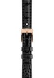 Tissot SRV White Mother of Pearl Dial Black Leather Strap Watch for Women - T160.110.36.113.00