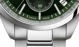 Tissot PR 100 Chronograph Green Dial Silver Steel Strap Watch for Men - T150.417.11.091.00