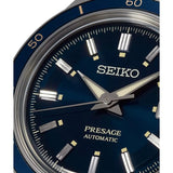 Seiko Presage Style60's Automatic Blue Dial Silver Steel Strap Watch for Men - SRPG05J1