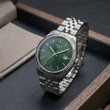 Tissot Ballade Quartz Green Dial Silver Steel Strap Watch for Men - T156.410.11.091.00