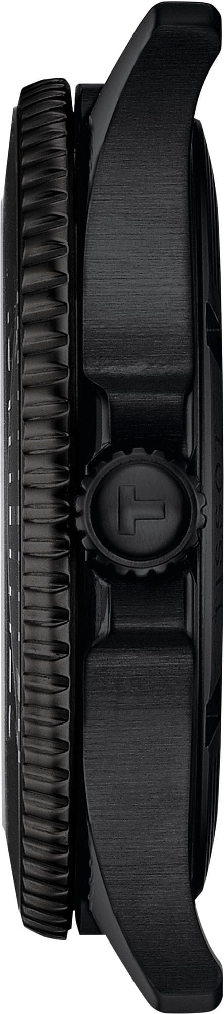 Tissot Seastar 1000 Red Dial Black Steel Strap Watch for Men - T120.410.33.421.00