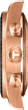 Tissot PRS 516 Chronograph Black Dial Rose Gold Steel Strap Watch for Men - T149.417.33.051.00