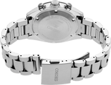Seiko Prospex Speedtimer Solar Chronograph Black Dial Silver Steel Strap Watch for Men - SSC819