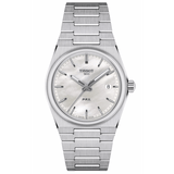 Tissot PRX Quartz Mother of Pearl Dial Silver Steel Strap Watch for Women- T137.210.11.111.00