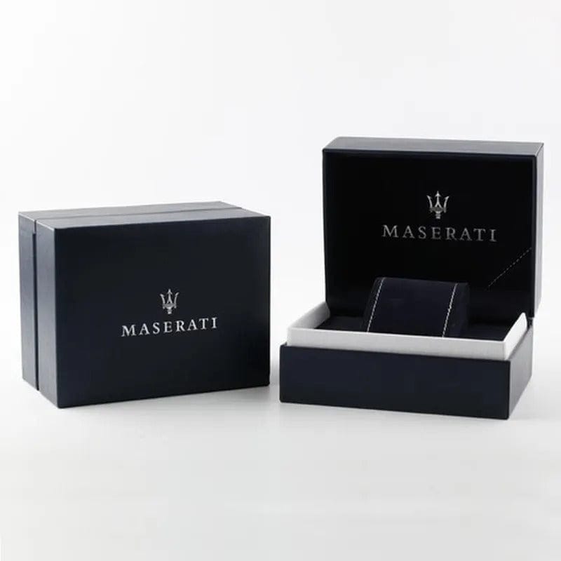 Maserati Attrazione Chronograph Blue Dial Silver Steel Strap Watch for Men - R8853151005