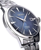 Seiko Presage Cocktail Time Automatic Blue Dial Silver Steel Strap Watch for Men - SRPB41J1