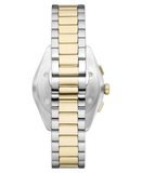 Emporio Armani Elegant Chronograph Cream Dial Two Tone Steel Strap Watch for Men - AR11605