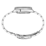 Seiko 5 Sports SKX Street Stonewash Black Dial Silver Steel Strap Watch for Men - SRPL79K1