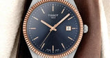 Tissot Ballade Quartz Blue Dial Two Tone Steel Strap Watch for Men - T156.410.22.041.00