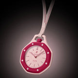 Swatch x AP Royal Pop Pink Dial Pink Leather Strap Watch for Women - Otto Rosso