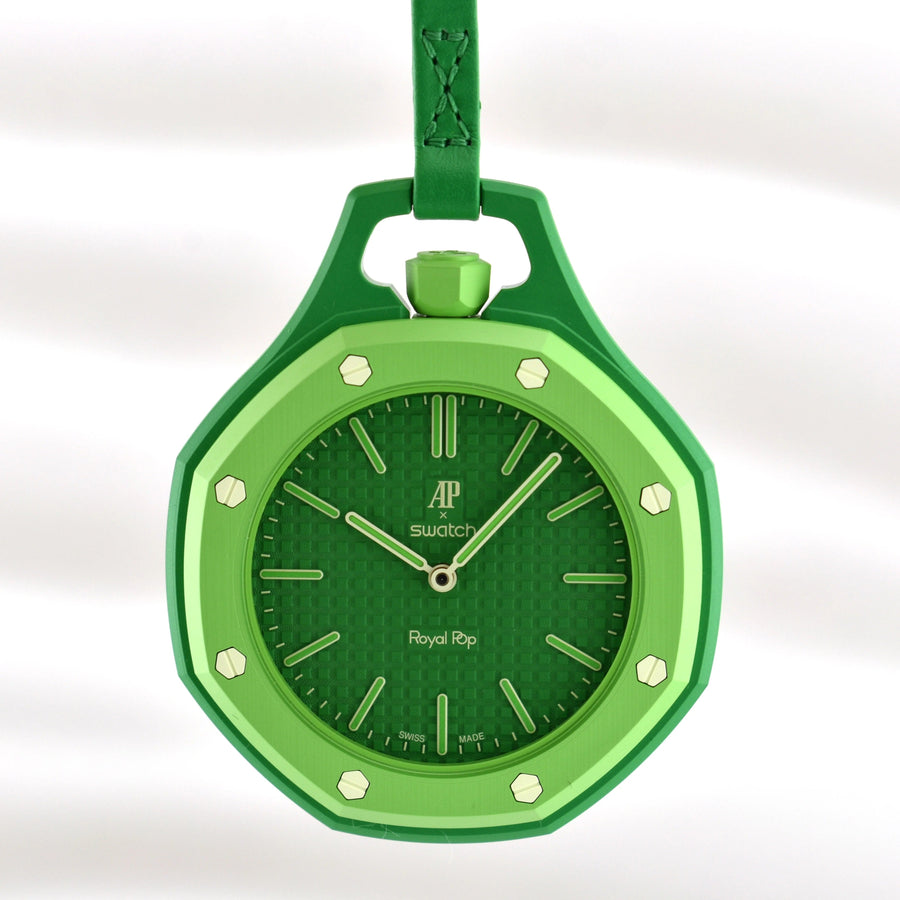 Swatch x AP Royal Pop Green Dial Lanyard Watch for Men - Green Eight