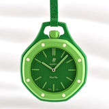 Swatch x AP Royal Pop Green Dial Green Leather Strap Watch for Men - Green Eight