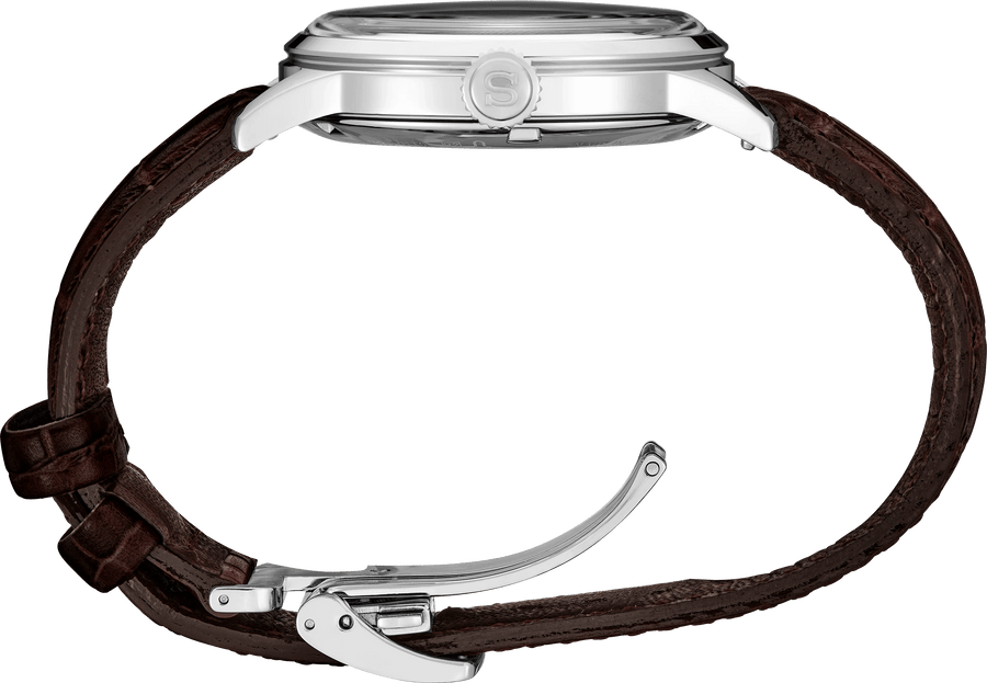 Seiko Cocktail Time Automatic Blue Dial Brown Leather Strap Watch for Men - SRPK15K1