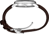 Seiko Cocktail Time Automatic Blue Dial Brown Leather Strap Watch for Men - SRPK15K1