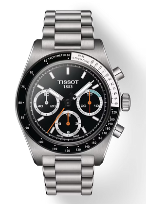 Tissot PR516 Chronograph Black Dial Silver Steel Strap Watch for Men - T149.417.11.051.00