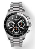 Tissot PR516 Chronograph Black Dial Silver Steel Strap Watch for Men - T149.417.11.051.00