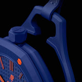 Swatch x AP Royal Pop Blue Dial Blue Leather Strap Watch for Men - Orenji Hachi