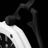 Swatch x AP Royal Pop Black Dial Black Leather Strap Watch for Men - Ocho Negro