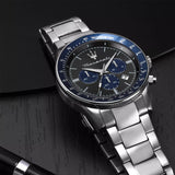 Maserati SFIDA Limited Edition Chronograph Grey Dial Silver Steel Strap Watch for Men - R8873640018