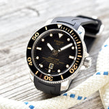 Tissot Seastar 2000 Professional Powermatic 80 Black Dial Black Rubber Strap Watch for Men - T120.607.17.441.01