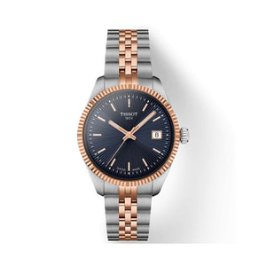 Tissot Ballade Quartz Blue Dial Two Tone Steel Strap Watch for Women - T156.210.22.041.00