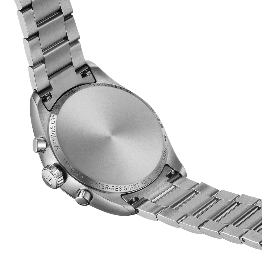 Tissot PR 100 Chronograph Blue Dial Silver Steel Strap Watch for Men - T150.417.11.041.00