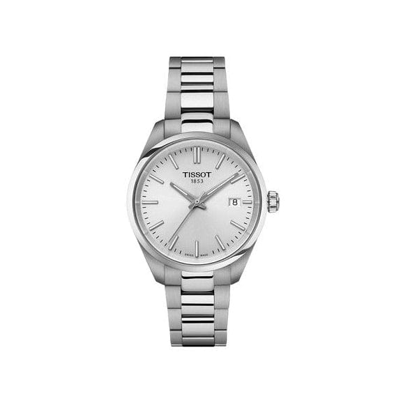 Tissot PR 100 Quartz Silver Dial Silver Steel Strap Watch for Women - T150.210.11.031.00