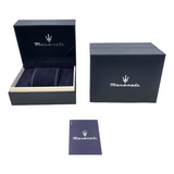 Maserati Successo Chronograph Ice Blue Dial Silver Steel Strap Watch for Men - R8873621044