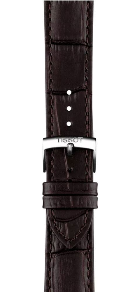 Tissot PR 100 Quartz Silver Dial Black Leather Strap Watch for Men - T150.410.16.031.00