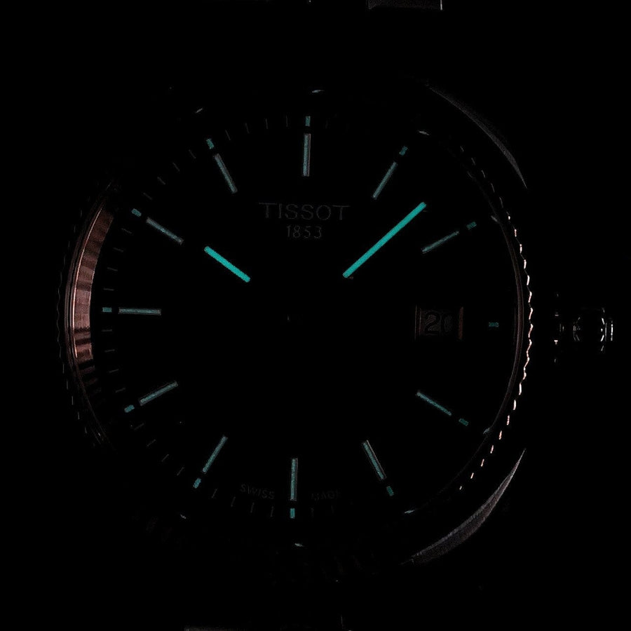 Tissot Ballade Quartz Blue Dial Two Tone Steel Strap Watch for Women - T156.210.22.041.00
