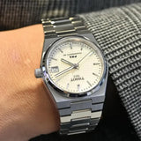 Tissot PRX Quartz Mother of Pearl Dial Silver Steel Strap Watch for Women- T137.210.11.111.00