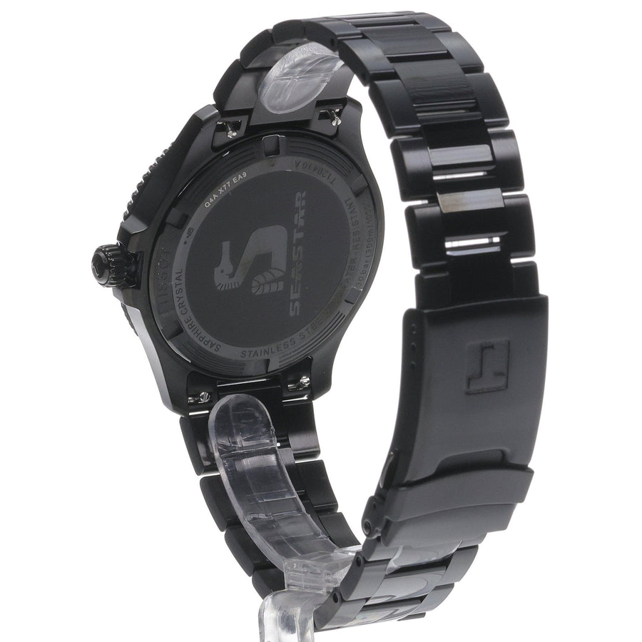 Tissot Seastar 1000 Red Dial Black Steel Strap Watch for Men - T120.410.33.421.00