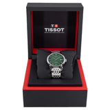 Tissot Le Locle Powermatic 80 Automatic Green Dial Silver Steel Strap Watch for Men - T006.407.11.093.00