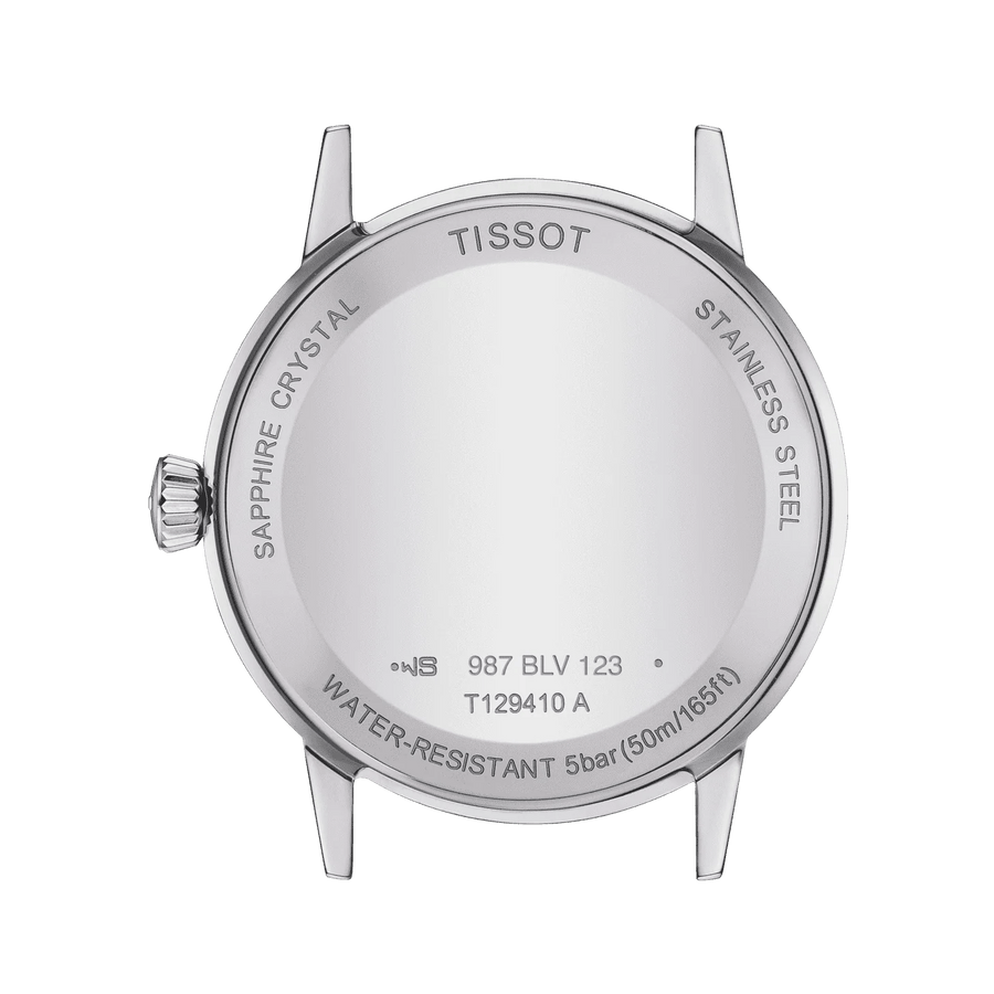 Tissot T Classic Dream Quartz White Dial Brown Leather Strap Watch for Men - T129.410.16.013.00