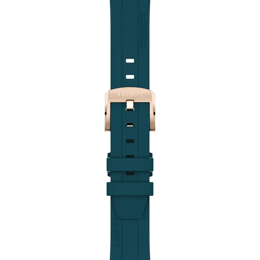 Tissot Seastar 1000 Chronograph Turqouise Dial Turqouise Rubber Strap Watch for Women - T120.217.37.041.00