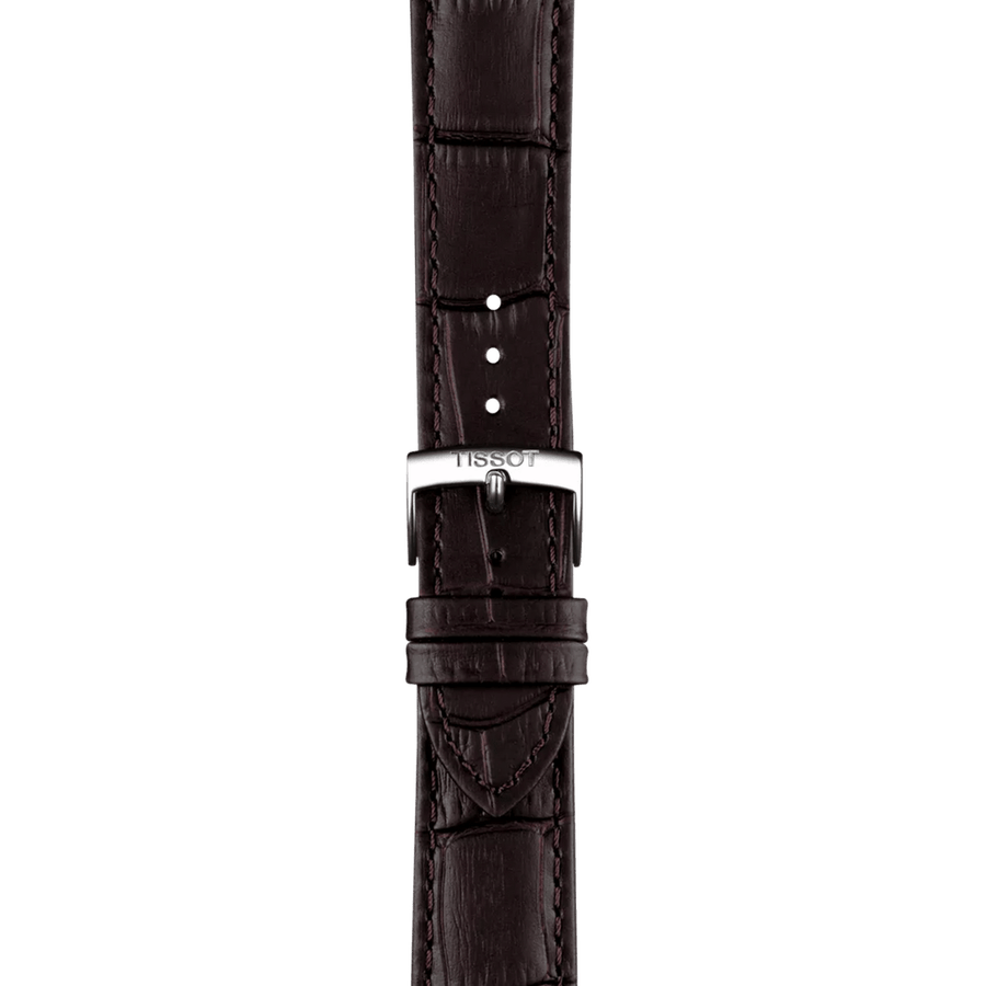 Tissot PR 100 Quartz Silver Dial Black Leather Strap Watch for Men - T150.410.16.031.00