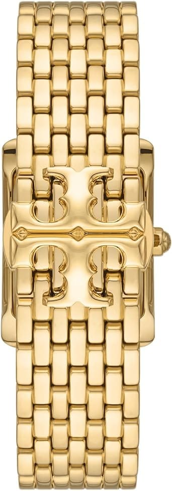 Tory Burch Eleanor White Dial Gold Steel Strap Watch for Women - TBW1060