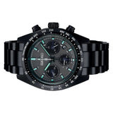 Seiko Prospex Speedtimer The Black Series Limited Edition Black Dial Black Steel Strap Watch for Men - SSC917