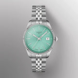 Tissot Ballade Quartz Green Dial Silver Steel Strap Watch for Women - T156.210.11.091.00