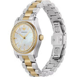 Emporio Armani Federica Mother of Pearl Dial Two Tone Steel Strap Watch for Women - AR11559
