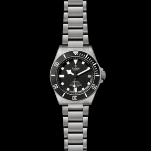 Tudor Pelagos Black Dial Grey Steel Strap Watch for Men - M25600TN-0001