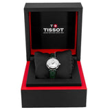 Tissot Bellissima Small Lady Mother of Pearl Dial Green Leather Strap Watch for Women - T126.010.16.113.02