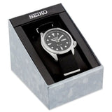 Seiko 5 Sports Automatic Black Dial Black Nylon Strap Watch for Men - SRPE67K1