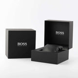Hugo Boss Candor Black Dial Gold Steel Strap Watch for Men - 1514077